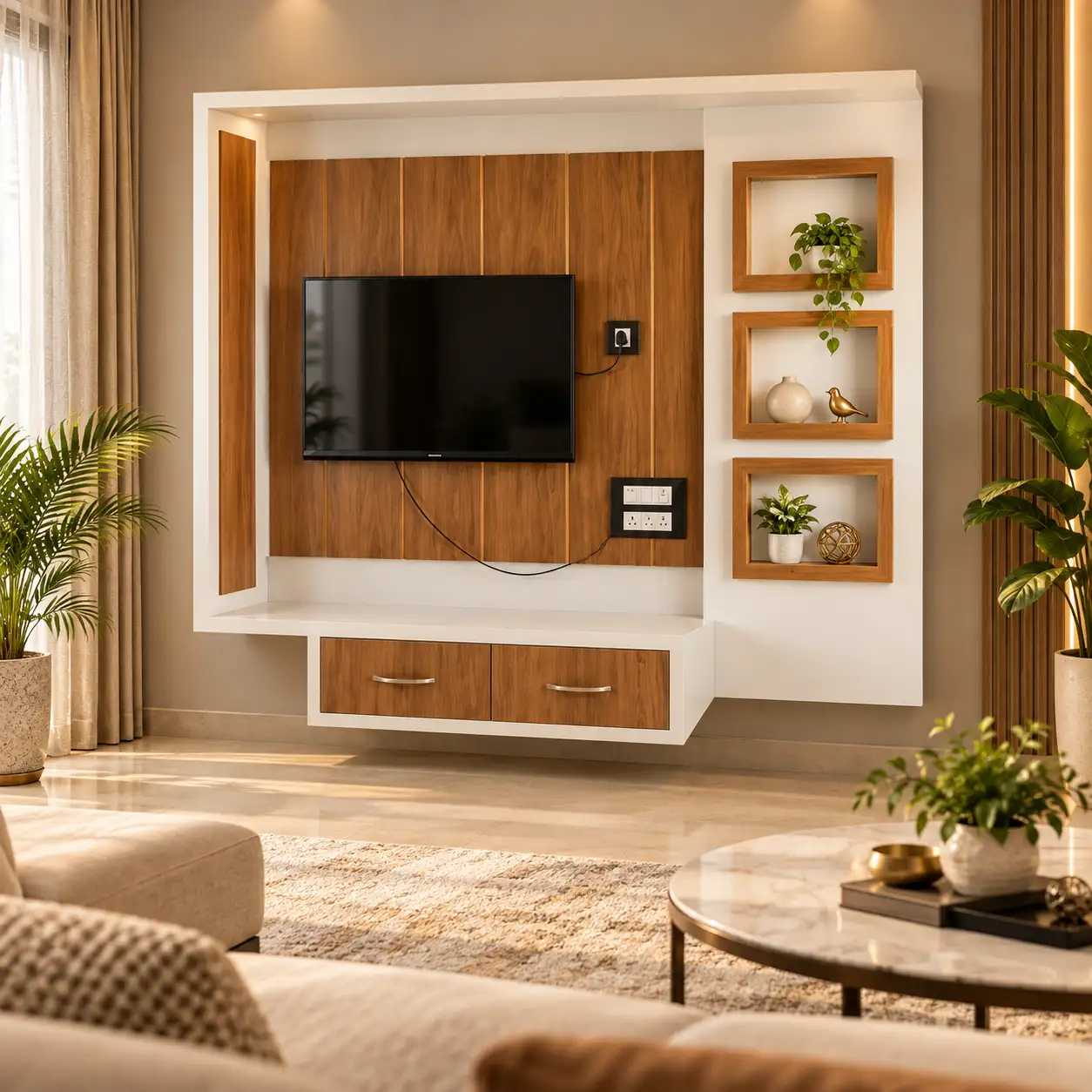 Aureole Frame TV Unit