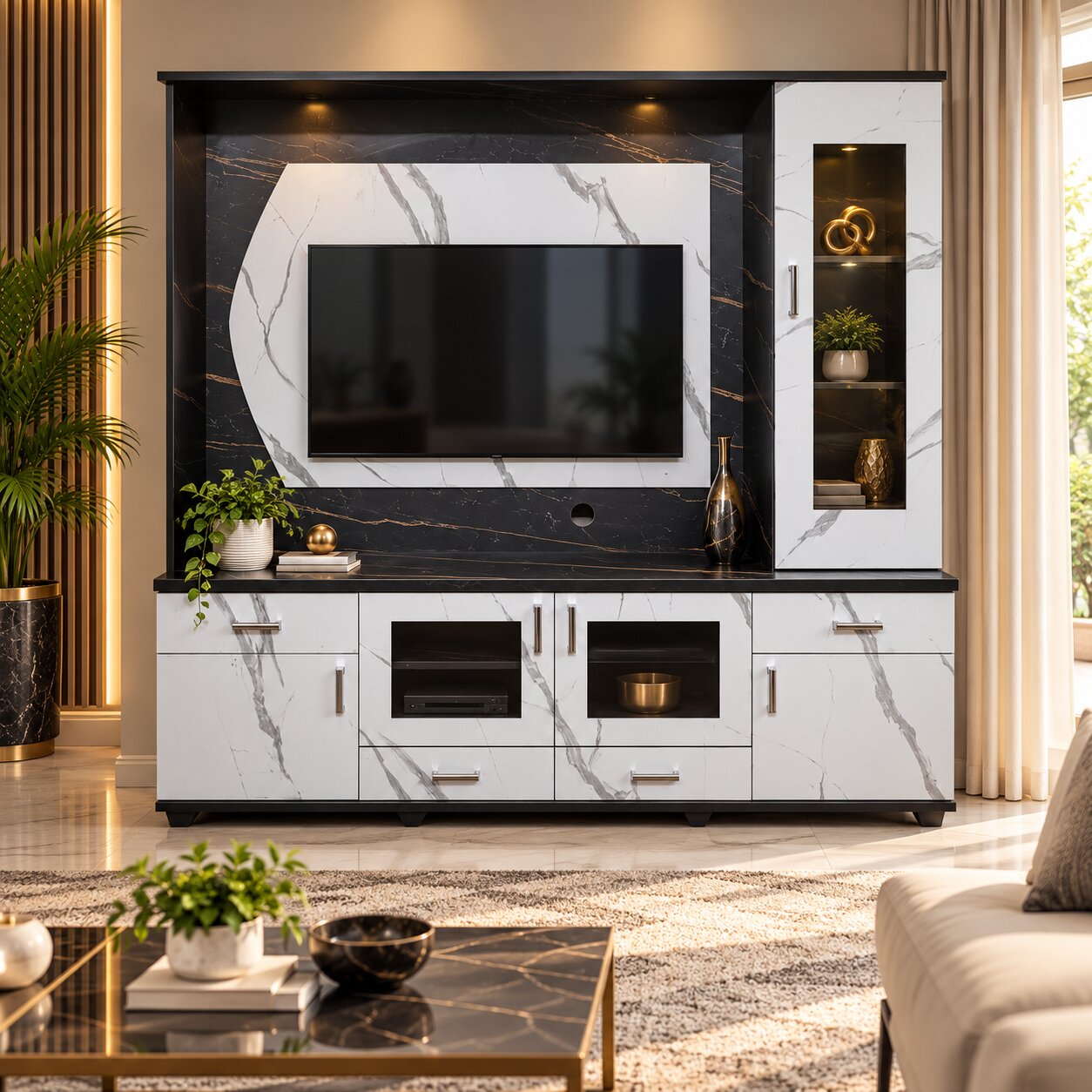 Carrara Sweep TV Unit