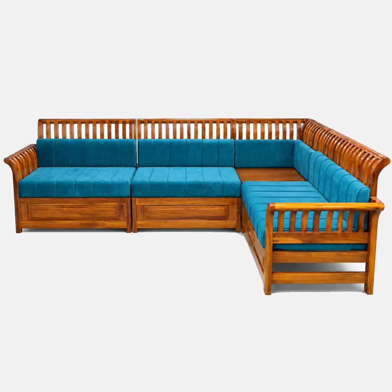 Amber Teal Corner Sofa