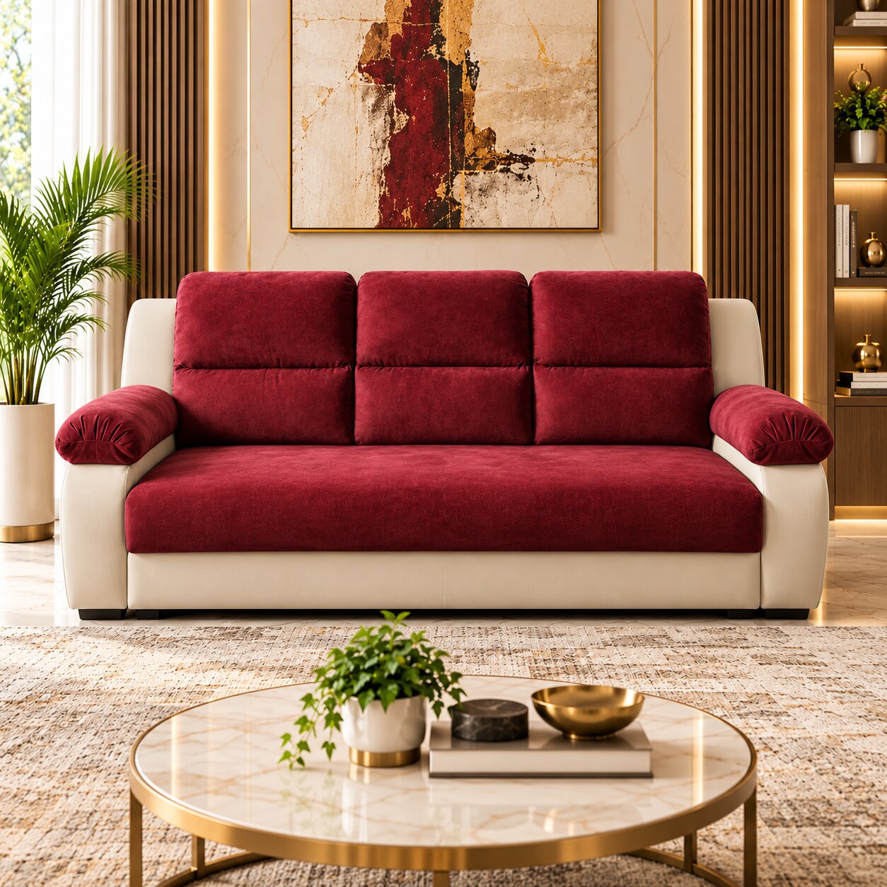 Ruby Cream Sofa