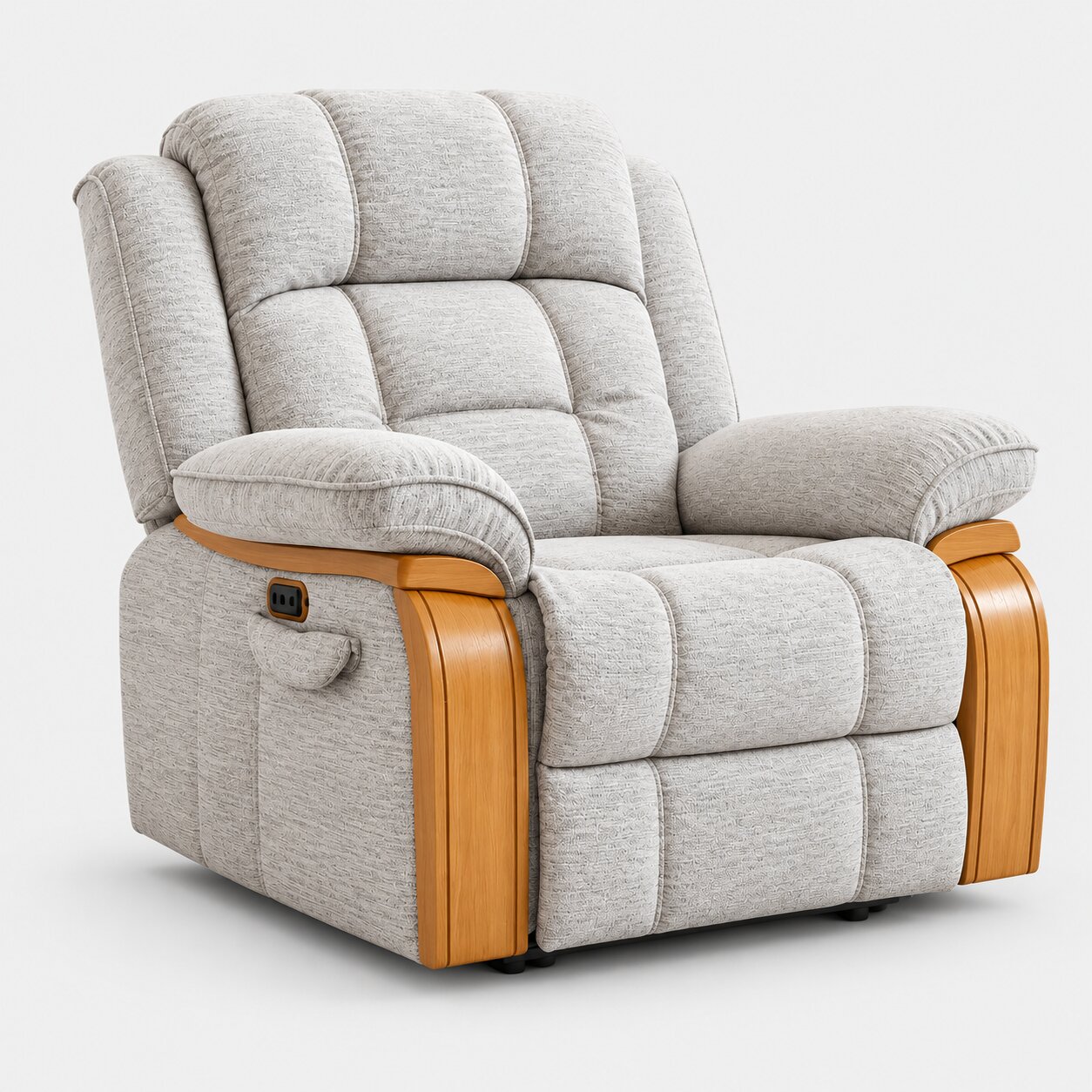 Silver Panel Recliner