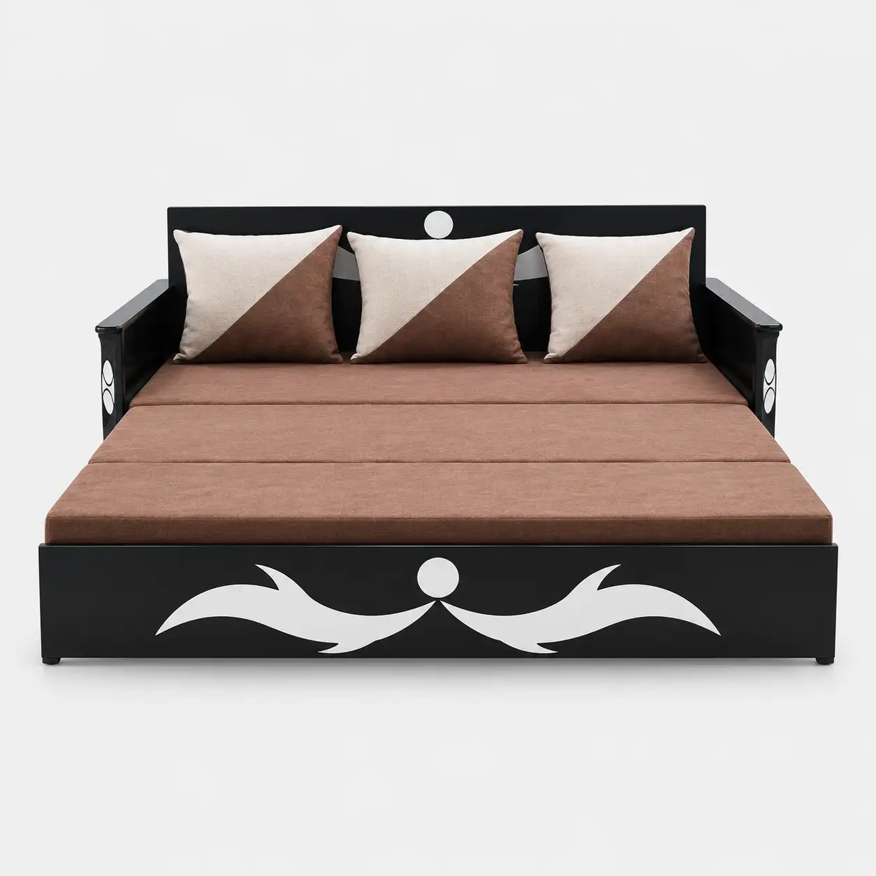 Mocha Flourish Sofa Bed