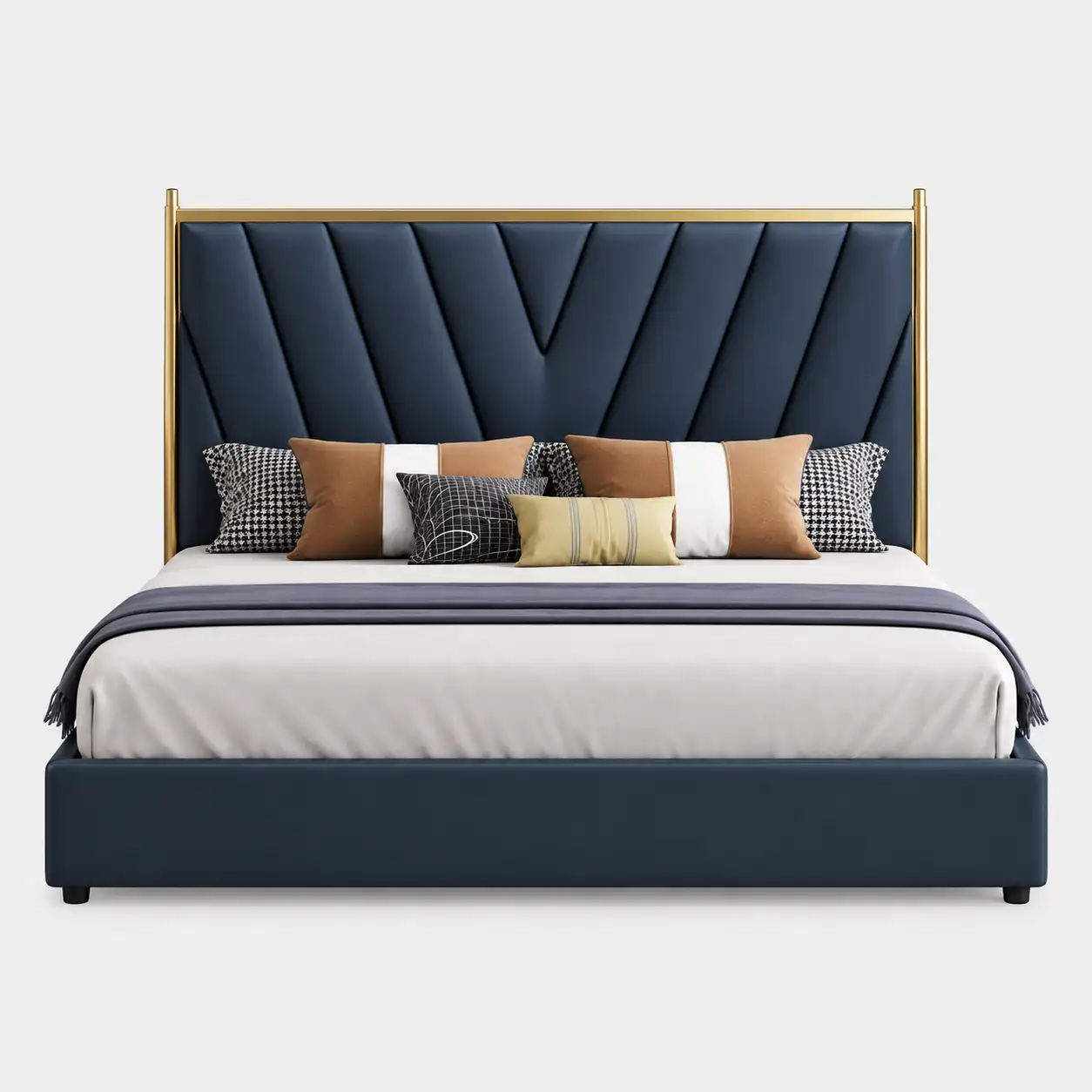 Chevron Navy Bed