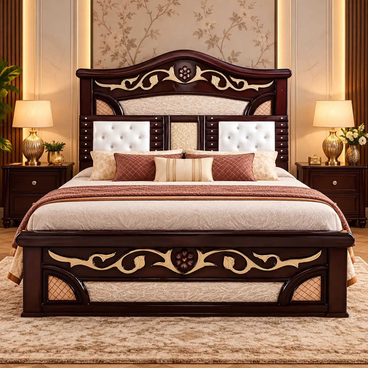 Palace Scroll Bed