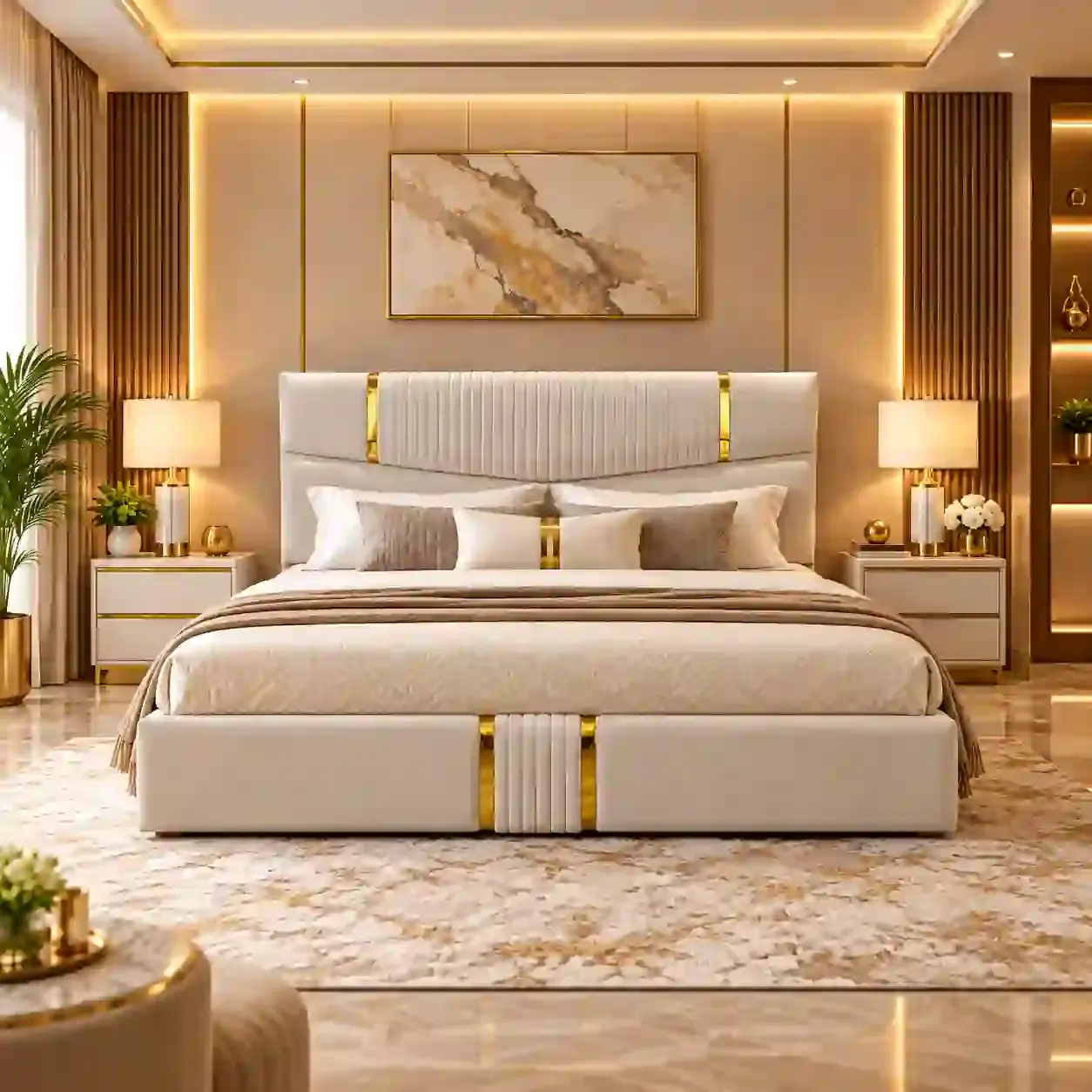 Ivory Crest Bed