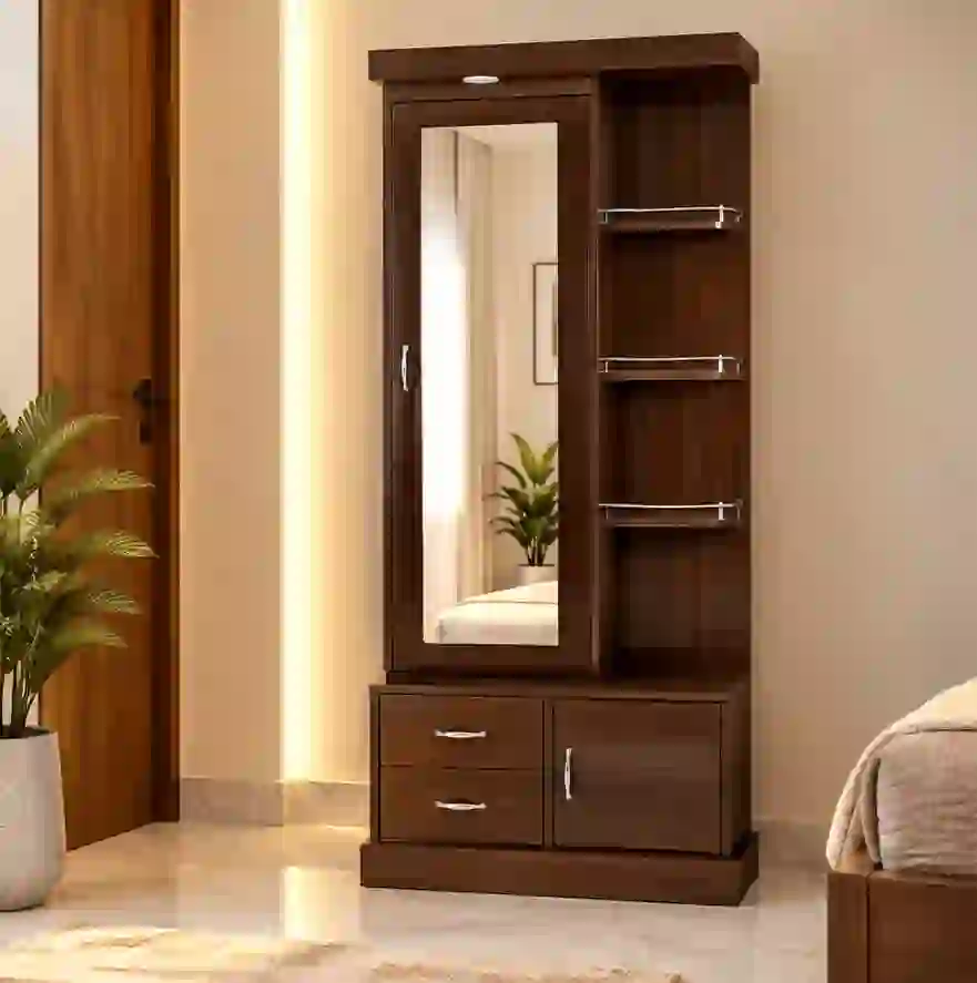Walnut Dressing Wardrobe