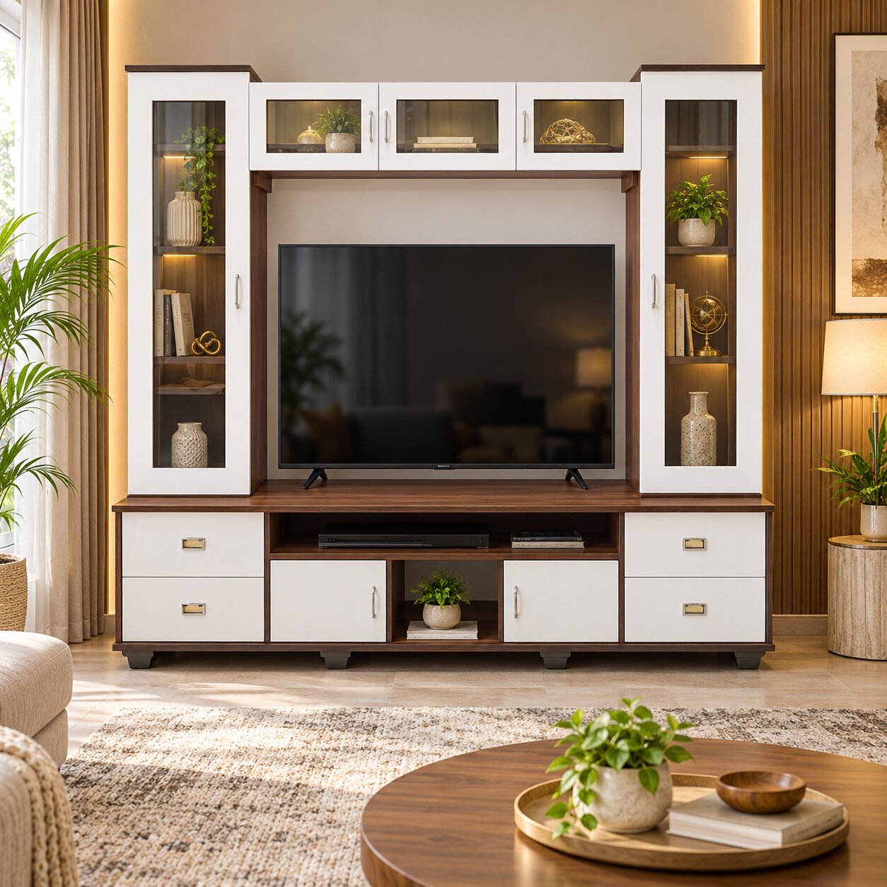 Portico Showcase TV Unit
