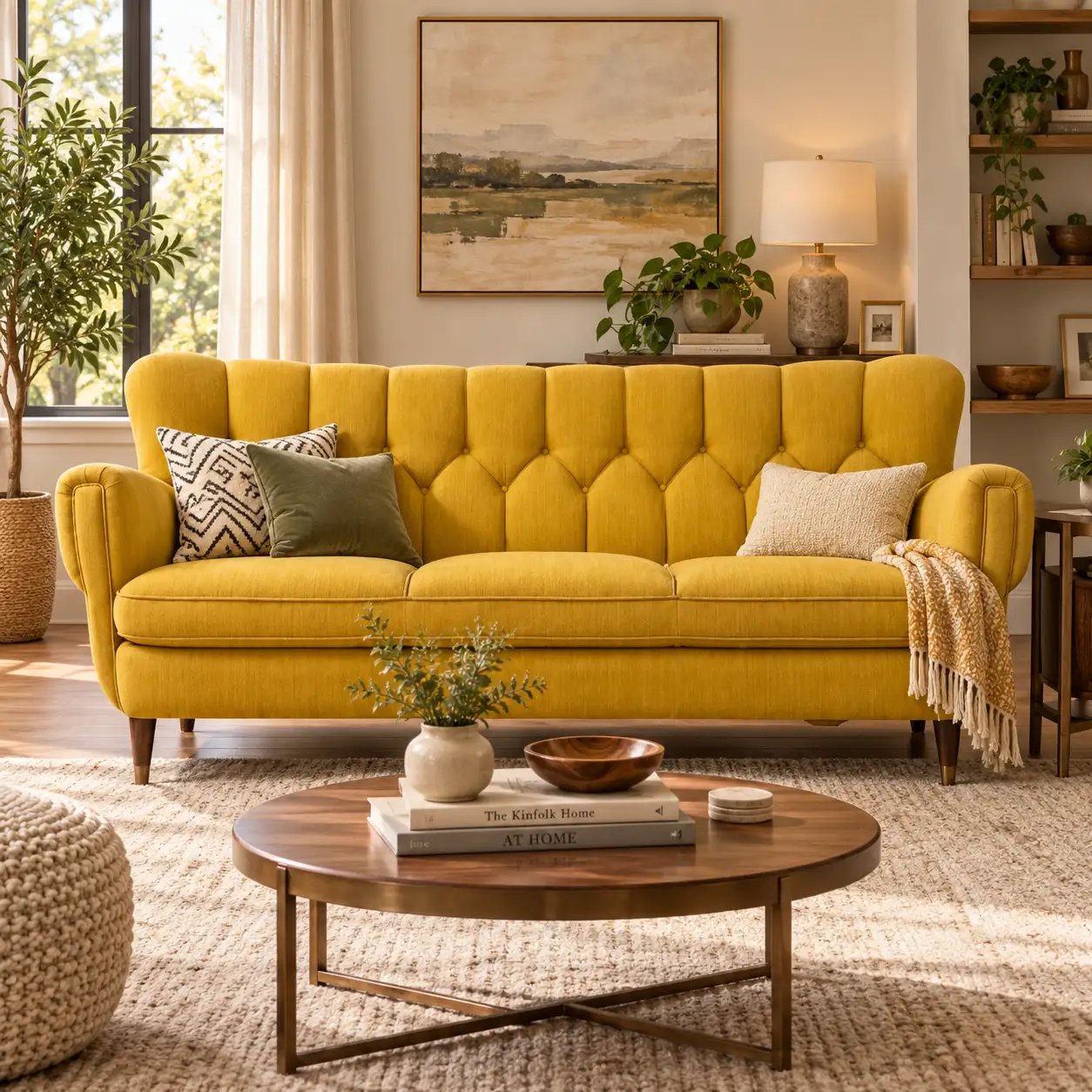 Marigold Button Sofa